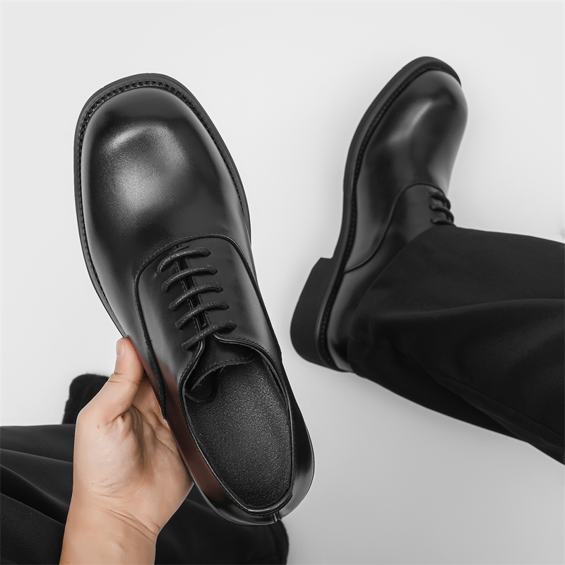 Men Formal Wear Brands - クラシックブランドメンズレザーカジュアルシューズ厚底耐摩耗性ブローグシューズエレガントな宴会フォーマルシューズ男性用