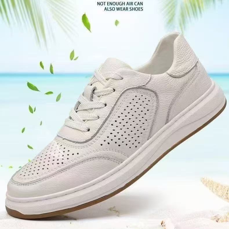 Men Formal Wear With Sneakers - 通気性のある白いフラットメンズレースアップ人工皮革ファッションスニーカー快適なカジュアル日常着オールシーズンフォーマル