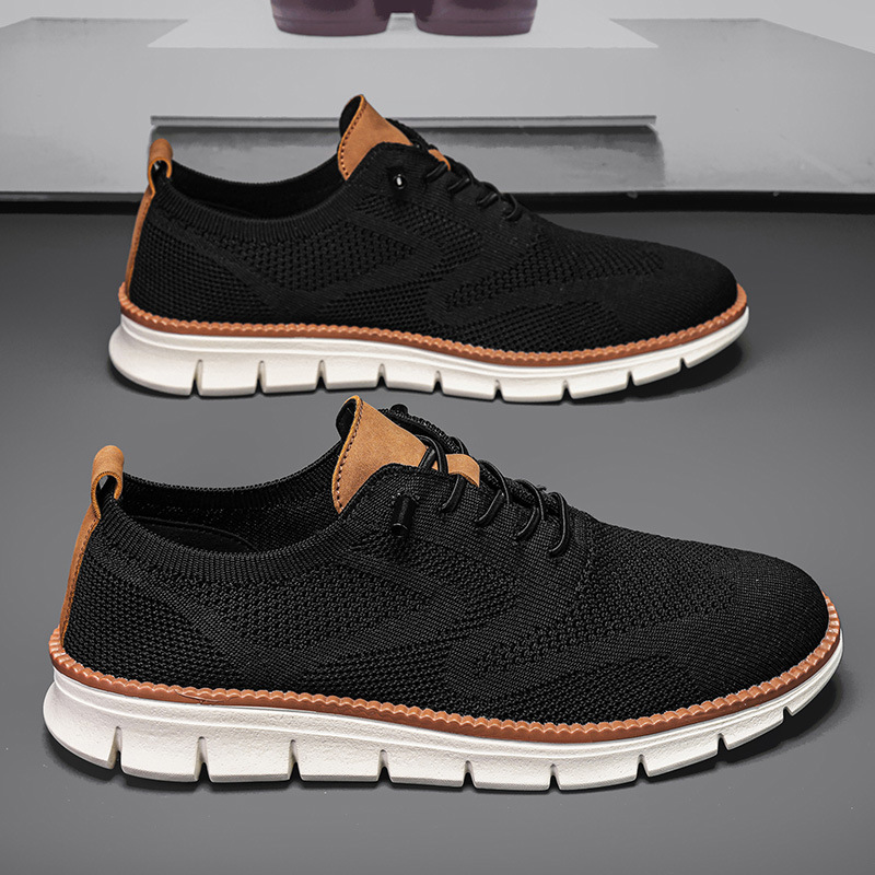 Men Formal Wear With Sneakers - メンズカジュアルシューズ、ファッションフォーマルビジネスシューズ、都会的な男性用ノンスリップドレススニーカー、パーティー用シューズ、男性用靴、ホットセール中