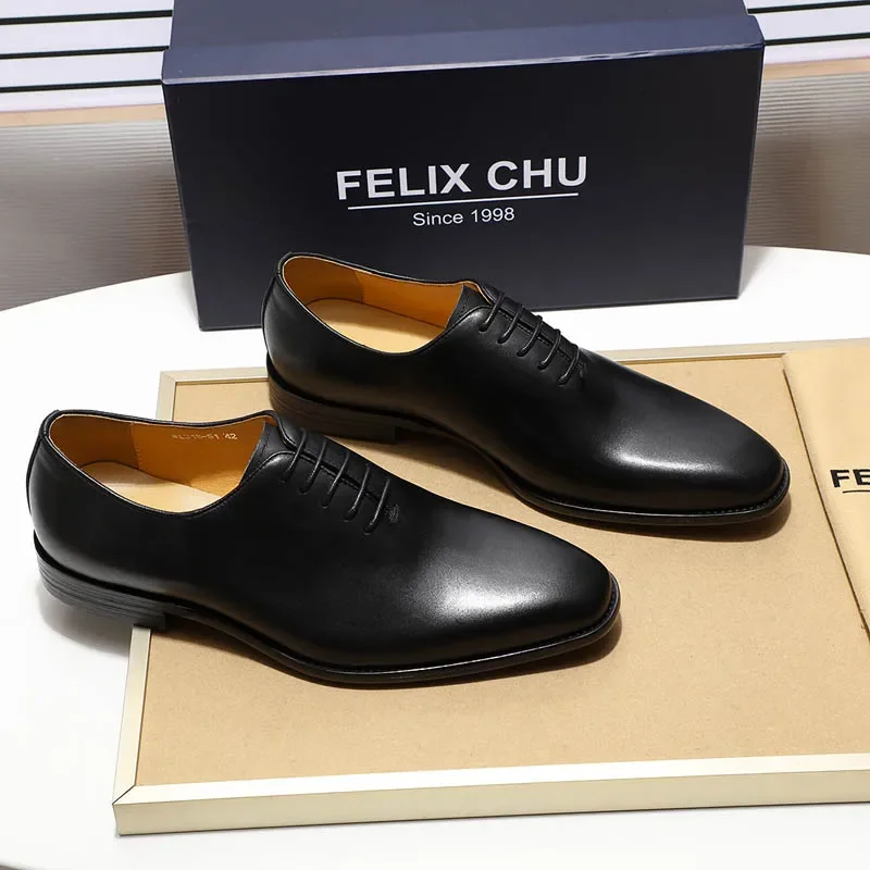 Men Formal Wear Brands - デザイナー本革メンズホールカットオックスフォードシューズ高級ブランドブラックブラウンドレスシューズビジネスオフィスフォーマルウェア