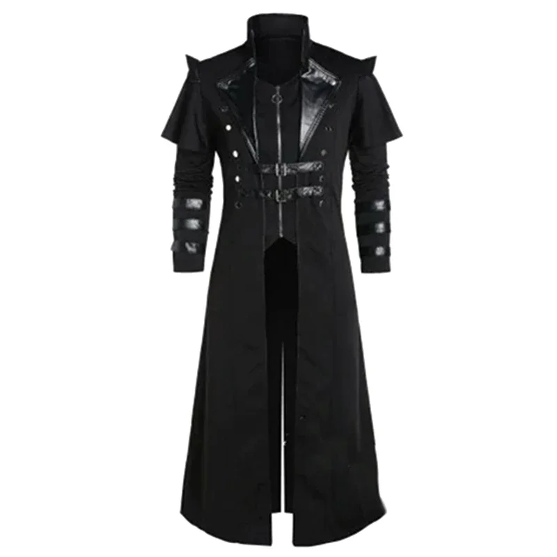 ヴィンテージハロウィン中世スチームパンクエルフ海賊コスチュー - Men Formal Wear Coat のレビューと価格
