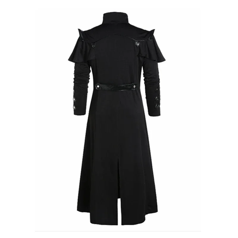 ヴィンテージハロウィン中世スチームパンクエルフ海賊コスチュー - Men Formal Wear Coat のレビューと価格