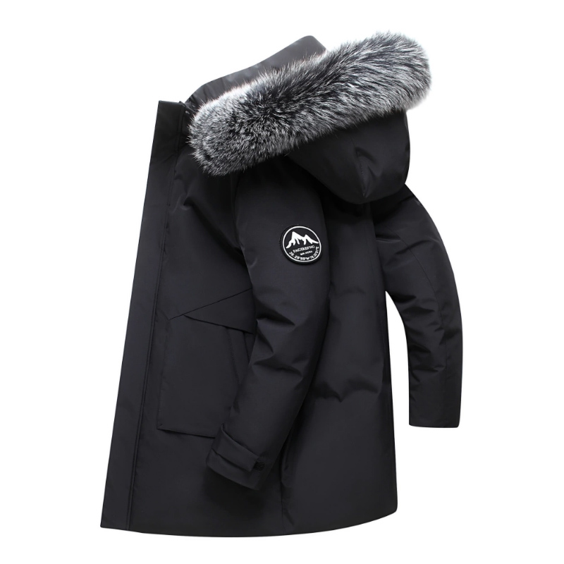 秋冬男性防風ダウンジャケットコートメンズウォームホワイトダッ - Men Formal Wear Coat のレビューと価格