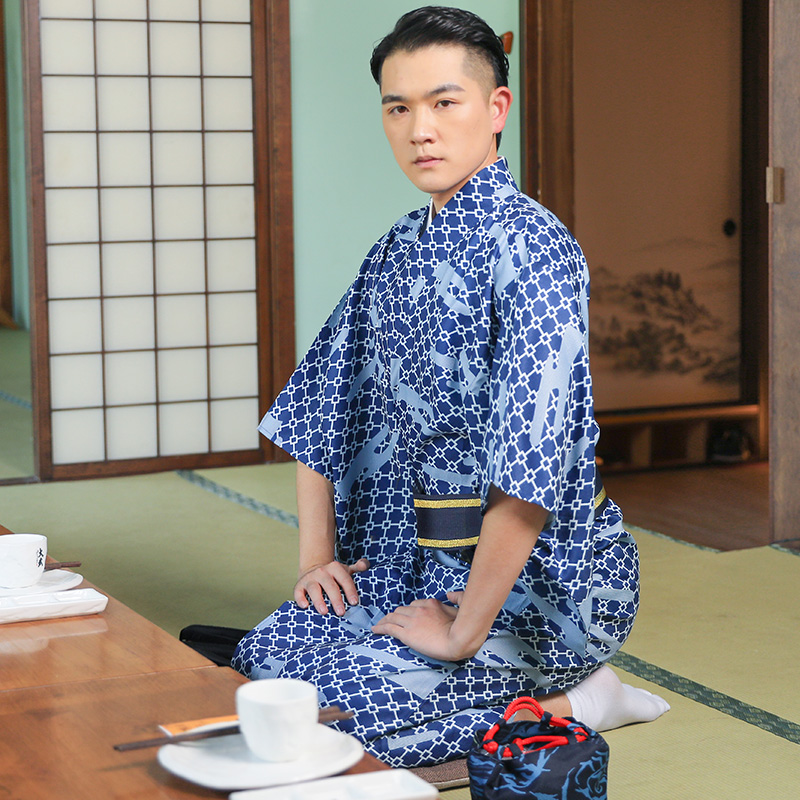 男性用の伝統的な着物,日本のエスニックウェア,花,火,社交服 - Traditional Japanese Men'S Formal Wear のレビューと価格