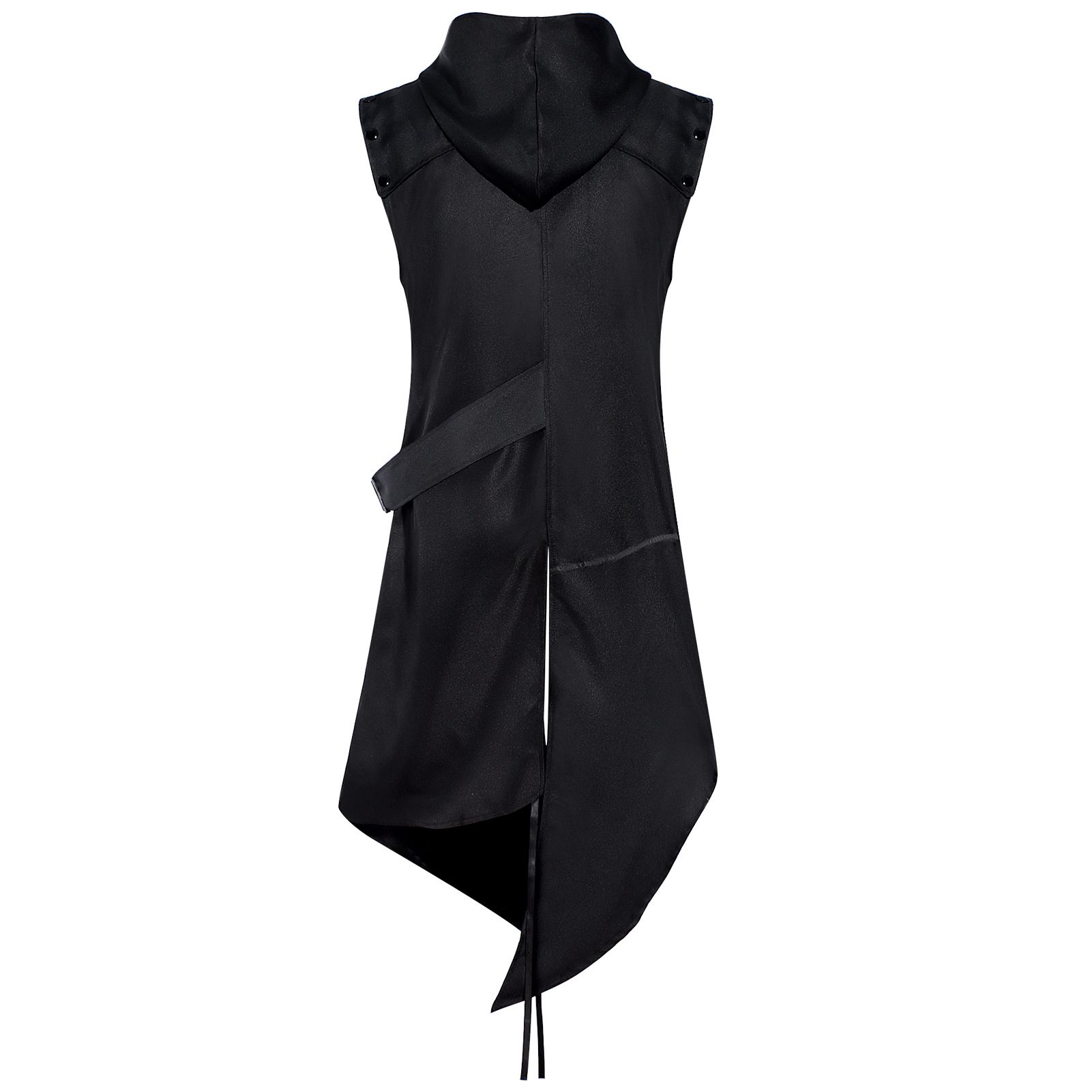 ハロウィン中世コートビクトリア朝ヴィンテージゴシック黒ロング - Men Formal Wear Coat のレビューと価格