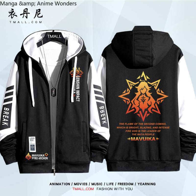 原神 Mavuika Costum 長袖プリントジャケットジ - Men Formal Wear Coat のレビューと価格