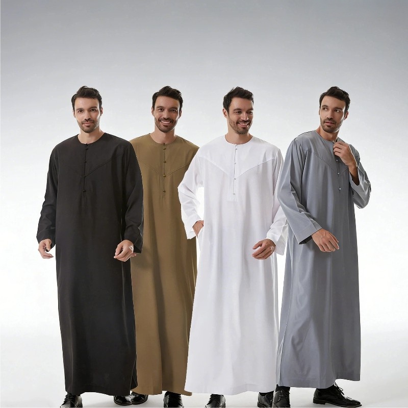 メンズルーズフィットカジュアルフォーマルウェア、トーブアラビ - Arabic Formal Wear Men のレビューと価格
