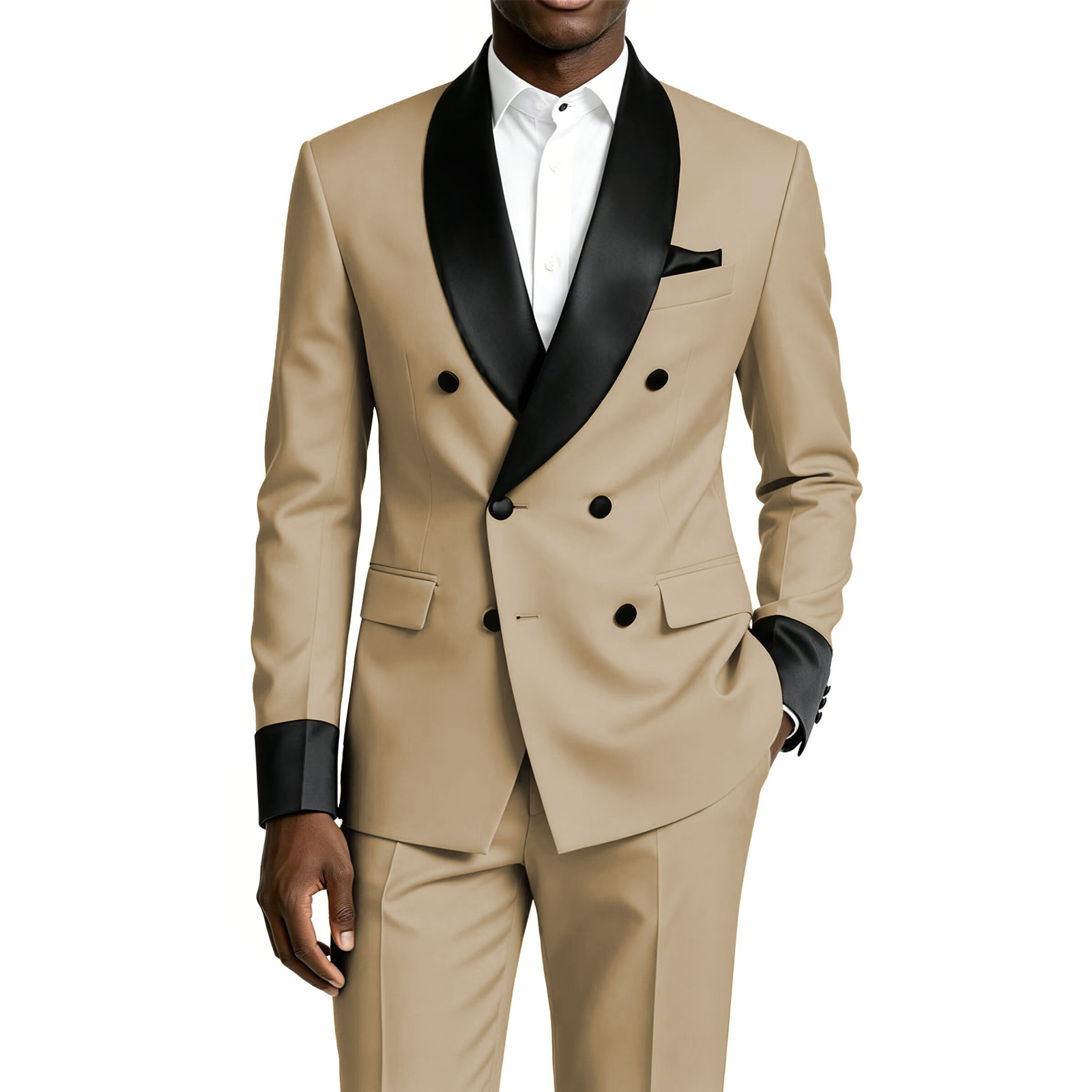 メンズタキシードスーツ2ピーススーツ メンズスリムフィットシ - Men'S Formal Dinner Wear のレビューと価格