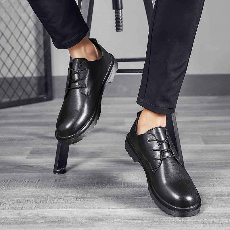 サイズ36-46 メンズカジュアルブリティッシュレザーシュー - Men Formal Wear Brands のレビューと価格