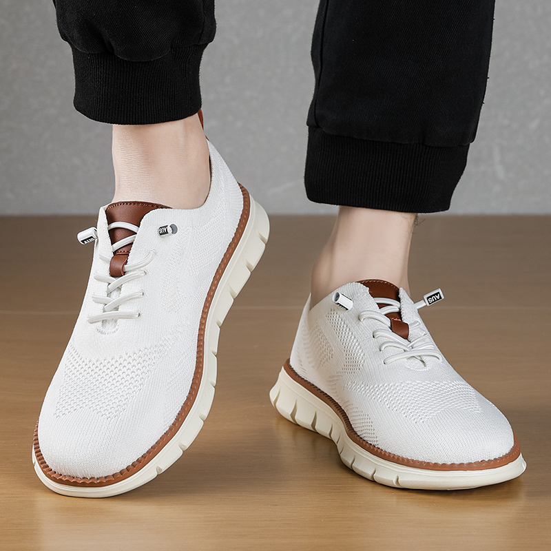 男性カジュアルシューズブリーズスタイリッシュなオックスフォー - Men Formal Wear With Sneakers のレビューと価格