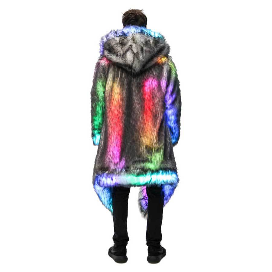 フェイクファーコート男性フード付きアウター快適な厚い冬暖かい - Men Formal Wear Coat のレビューと価格