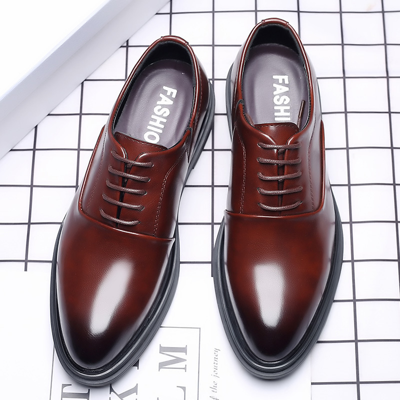 男性ドレスシューズフォーマルオックスフォードクラシックビジネ - Elegant Formal Men'S Wear のレビューと価格