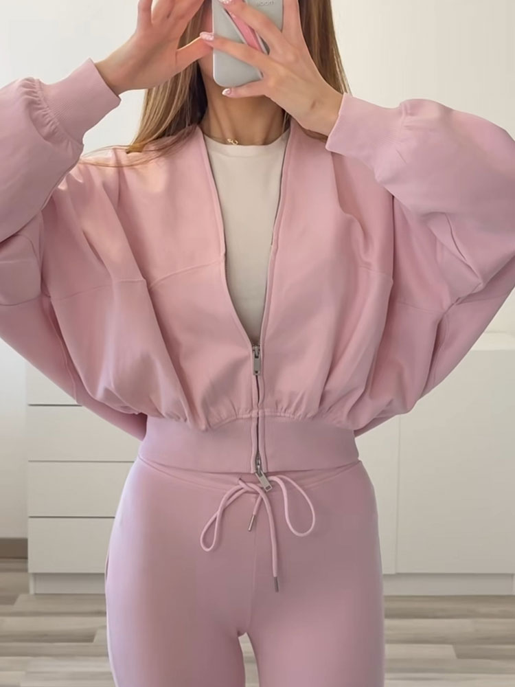 HH 女性エレガントな固体フレアパンツセット長袖ボンバージャ - Men Formal Wear Coat のレビューと価格