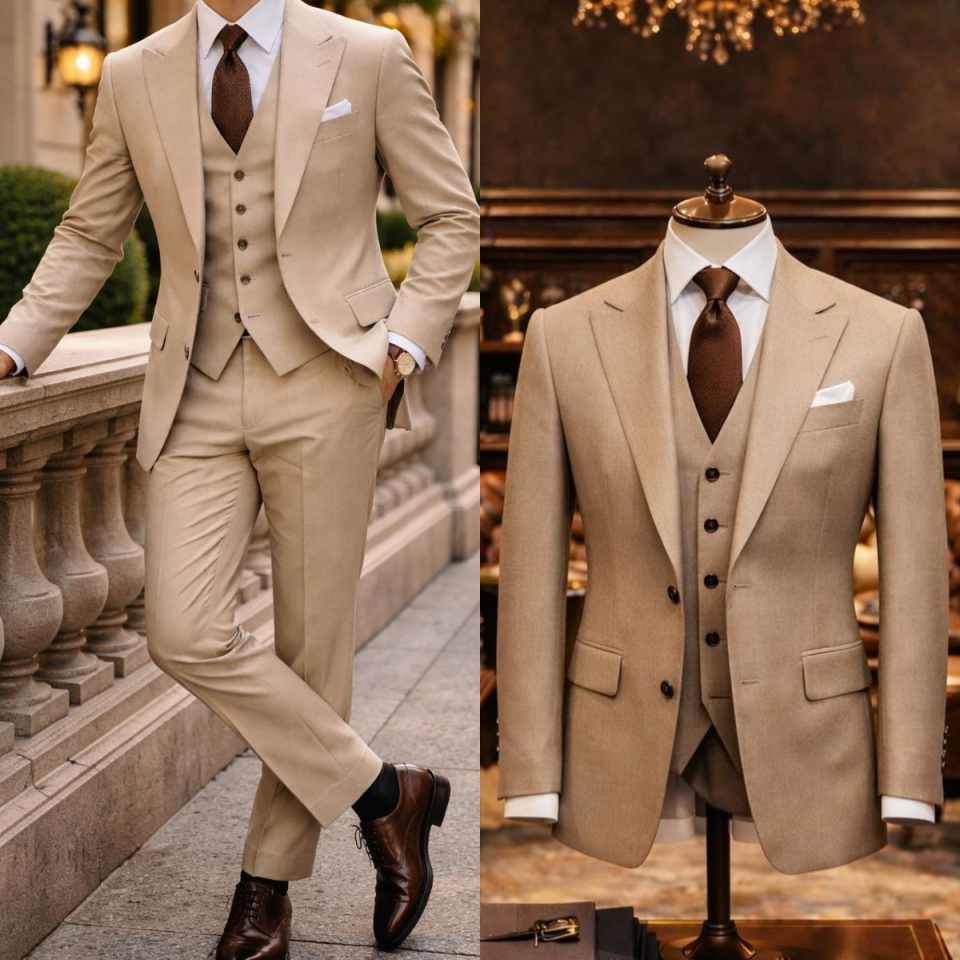 エレガントなメンズスーツ 3ピース ブレザー パンツ ベスト - Elegant Formal Men'S Wear のレビューと価格
