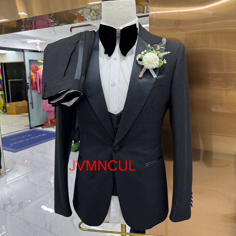 メンズ 3 ピース スーツ スリム フィット 結婚式 新郎  - Elegant Formal Men'S Wear のレビューと価格