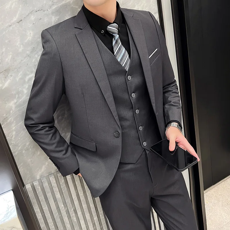 スーツ アウトドア 通気性 (ブレザー + ベスト + パン - Elegant Formal Men'S Wear のレビューと価格