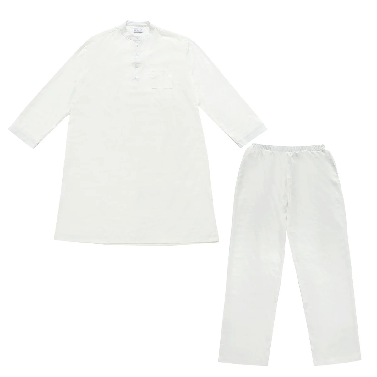 ムスリム男性用ジュバ・トーブ2ピースセット、トップスとパンツ - Arabic Formal Wear Men のレビューと価格