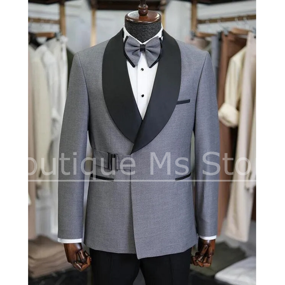 シックなメンズスーツファッションショールラペルスリムフィット - Men'S Formal Dinner Wear のレビューと価格