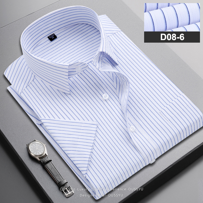 ブランド服メンズビジネスストライプ半袖シャツ 2026 夏仕 - Men Formal Wear Brands のレビューと価格