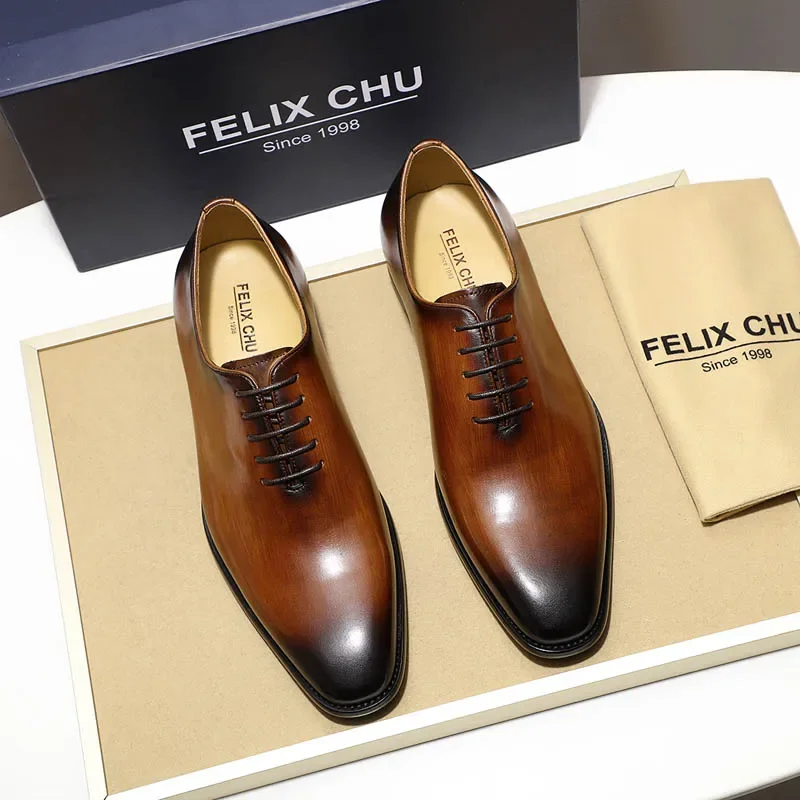 デザイナー本革メンズホールカットオックスフォードシューズ高級 - Men Formal Wear Brands のレビューと価格