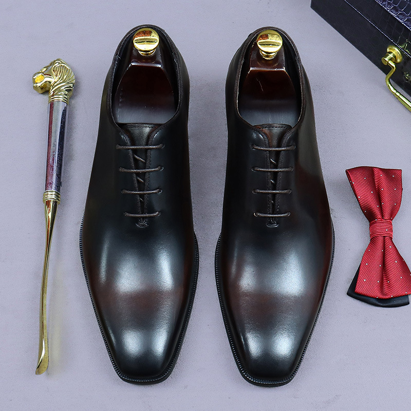 デザイナー本革メンズホールカットオックスフォードシューズ高級 - Men Formal Wear Brands のレビューと価格